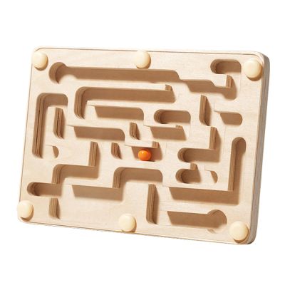 Wooden Marble Maze Puzzle Toy for Party Game Enhances Problem Solving Ability and Fine Motor Skill Exercise STEM Learning Puzzle Toy