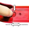 K TOMOTO Curved Track Pieces 180 Degree Banked Turn Compatible with Hot Wheels, Racetrack Connectors, 2 Packs (Red) view 3