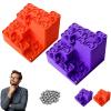3D Printed Hilbert Curve Marble Run, Endless Looping Fractal Maze with Steel Ball, Fractal Math Desk Toy & Kinetic Art, Fractals Ball Track, Relaxing Stress Relief for Adults Kids (2pcs) view 1