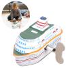 Vdaxvme Collectible Cruise Ship Tinplate Toy Realistic Model Statue Figurine for and Adult Enthusiasts Childhood Wind Up Collectible Toy view 2