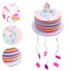 Abaodam Mini Pull String Unicorn for Birthday Party Festive Game Prop Decorative Pink Unicorn Cake Design Candy and Favor Holder for Holiday Celebrations view 4
