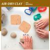 Abaodam 6Pcs Air Dry Clay for Each Non-Toxic Lightweight Modeling Clay Kit Multipurpose DIY Crafting for Teenagers Pottery Sculpting view 3