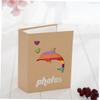 Abaodam 2pcs Photo Album with Kraft Paper Insert Sleeve Design Lightweight Photo Holder for Home Storage for Memories with Giraffe and Dolphin Patterns view 2