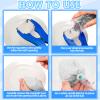 Simgoing 24 Pcs DIY Stress Ball Making Kit, Blank Stress Pressure Ball Skin Kit with Vacuum Evacuating Device & Expander Tool Make Your Own Fidget Pressure Balls for Adults (Milky and Clear) view 3