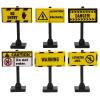 Toddmomy 6pcs Mini Traffic Warning Signs Building Bricks Educational Road Safety Figures for Adults DIY Small Particle Blocks Creative Play view 1
