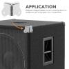 SOPOTUTU 12pcs Metal Corner Protectors Speaker Cabinet Edge Guards with Screws Audio Case Bumpers for Wooden Boxes Furniture Easy Install Loudspeaker Corner Safety Guards view 3