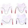 Abaodam 4Pcs Japanese Style Half Face Cat Masks Foxes Design Cosplay Unisex for Dance Performances and Festival Parties view 1