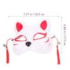 Abaodam 4Pcs Japanese Style Half Face Cat Masks Foxes Design Cosplay Unisex for Dance Performances and Festival Parties view 2