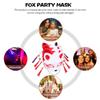 Abaodam 4Pcs Japanese Style Half Face Cat Masks Foxes Design Cosplay Unisex for Dance Performances and Festival Parties view 3