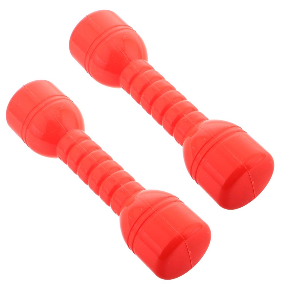 BESPORTBLE Workout Weights Plastic Dumbbells for Preschool Gym Motor Skill Development Safe ABS Material Cute Rattle Design for Boys and Home Playrooms