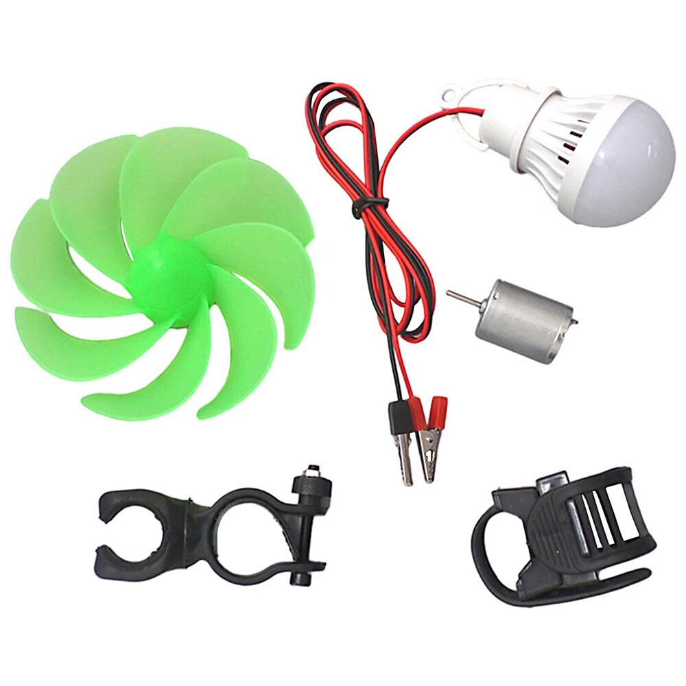 1/2/4 Pcs Small Wind Turbine Generator Of Physical Power Generation Principle,Micro DC Motor Power Wind Turbines Electricity Fan Blades,Kits for DIY Science Education(1Pcs,+without stand)