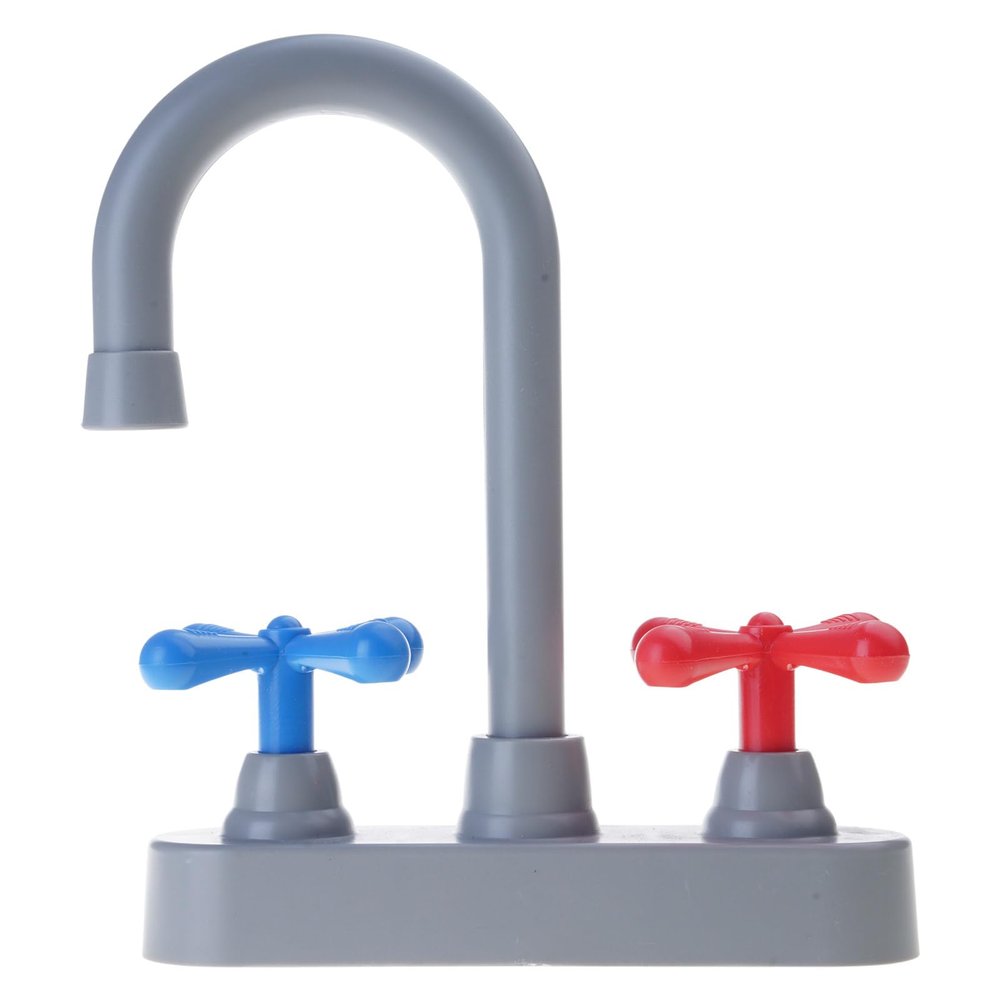 Safe Faucet Pretend Play Toy for Kitchen Play Interactive Learning Activity Roleplay Sink Accessories Water Tap Playset