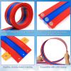 16.4ft Race Car Track, 3-Lane Flexible Race Track for Kids Compatible with Diecast 1/64 Scale Cars with 6 Metal Toy Racing Cars, Portable Rolls Up Race Tracks with Strong Suction Cups (Red) view 2