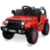 12V Kids Ride on Car, Kids Electric Car w/Parent Remote Control, Twin 35w Motors, 3 Speeds, LED Lights, Music & Horn, Spring Suspension, Electric Vehicles for 3-5 Boys Girls Gift, Red view 1