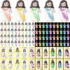 CroBlissful 200 Sets Mini Jesus Figurines Glow in The Dark with Let Your Light Shine Cards for Christian Valentine Gifts Church Sunday School Religious Gifts for Easter Egg Fillers (Holding A Cross) view 1