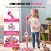 Kids Microphone with Stand, 2026 New All-in-One Microphone Toy, Multifunctional Singing Toy for Birthday Parties, Portable Karaoke Microphone Toy for Kids (Pink) view 4