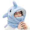 Blablablalu 3 in 1 Shark Hat, Plush Ski Mask with Full Face Cover, Cute Animal Helmet Hood for Winter Sports, Cosplay and Gifts, Blue3 in 1 Hat view 1