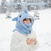 Blablablalu 3 in 1 Shark Hat, Plush Ski Mask with Full Face Cover, Cute Animal Helmet Hood for Winter Sports, Cosplay and Gifts, Blue3 in 1 Hat view 4