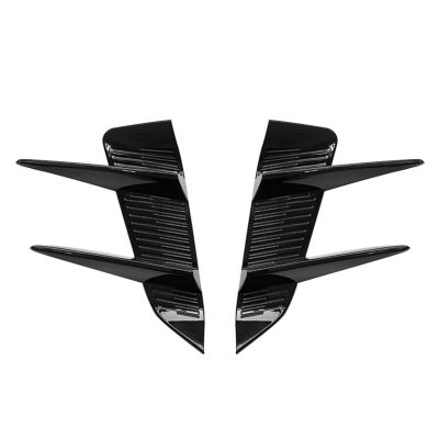ABS Interior Accessories Front Bumper Spoiler Side Air Vent Cover Compatible for MG4 EV2022-2024 Decoration Sticker 2pcs Water Car Front Bumper Spoiler Side Trim Trim Abs Interior