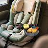 FIDOPOKK Car Seat Cup Holder for Kids - Kids Travel Tray with Snack Tray, CarSeats Snack Trays for Toddler, Car Cup Holder for Safety Seats, Fits Stroller & Booster (black) view 2