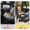FIDOPOKK Car Seat Cup Holder for Kids - Kids Travel Tray with Snack Tray, CarSeats Snack Trays for Toddler, Car Cup Holder for Safety Seats, Fits Stroller & Booster (black) view 3