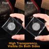 50Pcs 2Inch Individual Pocket Coin Flipping Protectors Clear Pouches Single Pocket Sleeve Holders Clear Coin Holders view 3