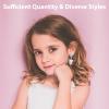 6 Pairs Clip On Earrings Non-Pierced for Dress Up Princess Non-Pierced Rainbow Cute Animal Colorful Party Favor view 4