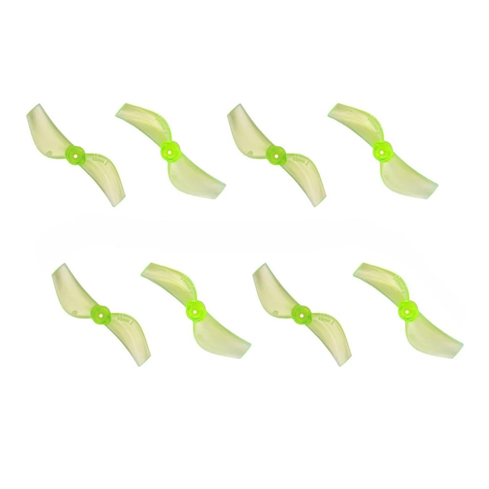 4Pairs (4CW+4CCW) for Gemfan 35mmS-3 3-Blade 35mmS-2 2-Blade 35mm PC Propeller 1mm Hole for Tinywhoops Parts distintivo(35MM Green 2-Blade)