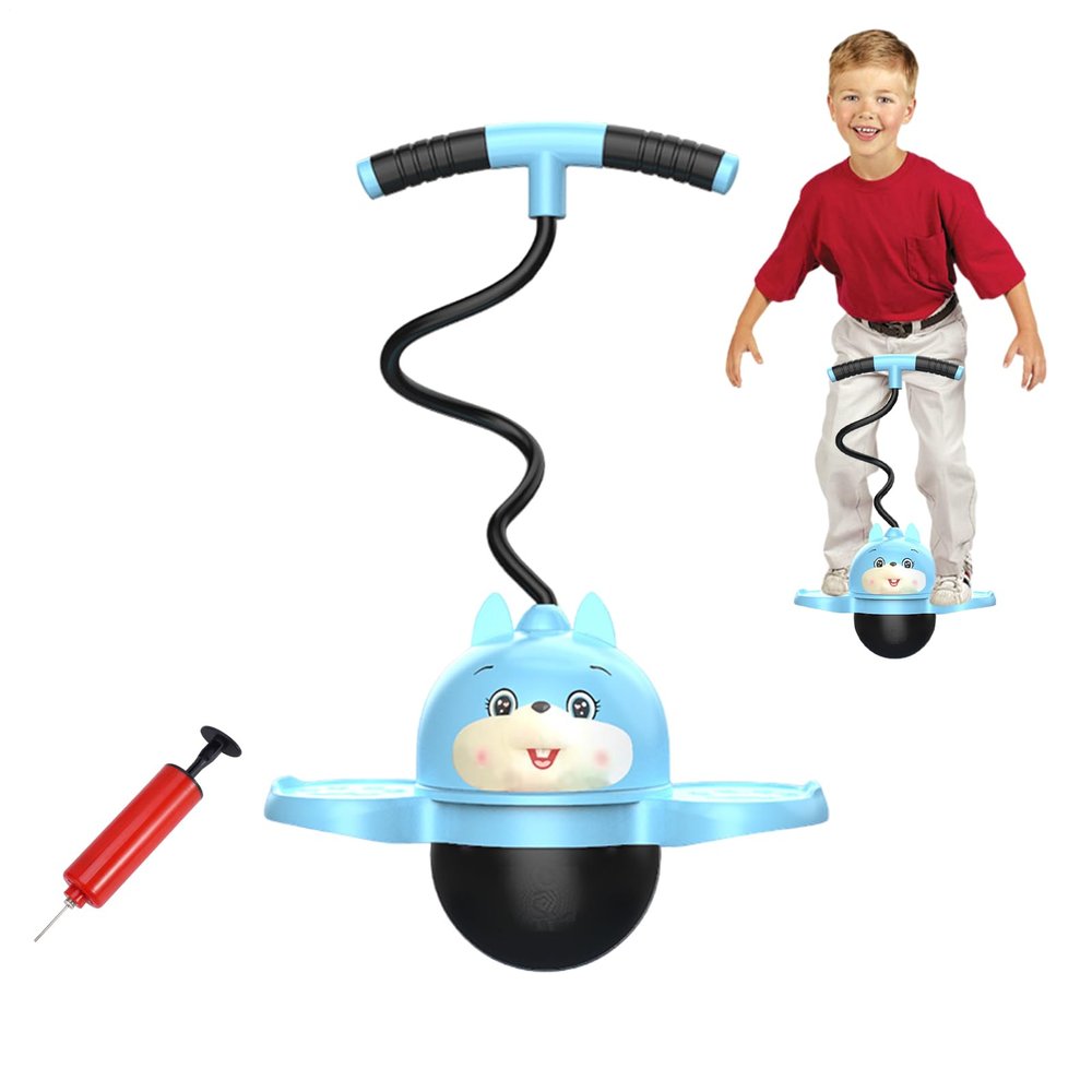 Ball with Handle  PVC 70x42x27cm Jumper | High Jump Toy Bounce Jump Trick Board P Bouncing Ball for Home Park Gym Wear-Resistant Bouncing Bll for Boys & Girls