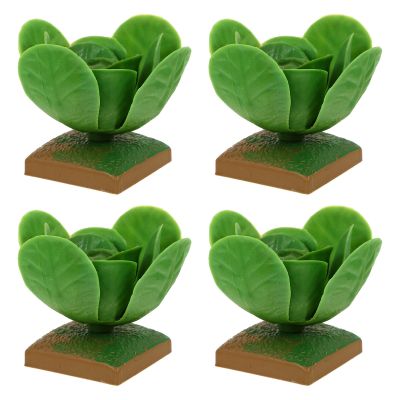 Abaodam 4pcs Lifelike Cabbage Models for Educational Playthings Plastic Vegetable for Home Decor Party Scenes School and Outdoor Play Portable Simulation Vegetables