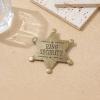 Hexagonal Star Badge Rings Security Pin Wedding Breastpin Accessories Party Hexagonal Star Rings Security Pin Accessories Gift view 3