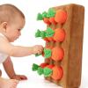 DYNWAVE Carrot Harvest Toy Puzzle Toys Non Slip Interactive Fine Motor Skills Developmental Creative Educational with 9 Carrots view 2