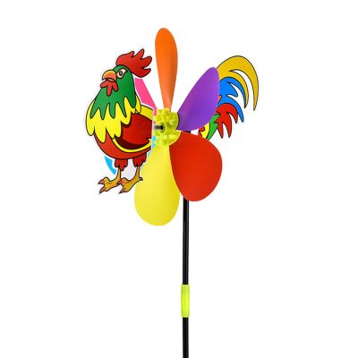 3D Animal Windmill Garden Wind Spinners Toy Lovely Cartoon Whirligig Pinwheels Yard Outdoor Decorations Whirlygigs Wind Spinners for Garden