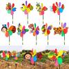 3D Animal Windmill Garden Wind Spinners Toy Lovely Cartoon Whirligig Pinwheels Yard Outdoor Decorations Whirlygigs Wind Spinners for Garden view 2