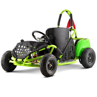 Electric Go Kart, 48V 1000W Motor Gokart, Steel Tubular Frame, 13" Off-Road Tires, Adjustable Speed with Parental Speed Control, Fun Four Wheeler (Green)