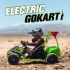 Electric Go Kart, 48V 1000W Motor Gokart, Steel Tubular Frame, 13" Off-Road Tires, Adjustable Speed with Parental Speed Control, Fun Four Wheeler (Green) view 2