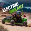 Electric Go Kart, 48V 1000W Motor Gokart, Steel Tubular Frame, 13" Off-Road Tires, Adjustable Speed with Parental Speed Control, Fun Four Wheeler (Green) view 3