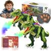 Fire Breathing Dragon Toy, Fire Breathing Dinosaur Toy, Electric Walking Remote Control Dinosaur Toys, 7 Color LED Firebreath Spray, Realistic Roaring Sounds, Christmas Birthday Gifts for Kids (2pcs) view 1