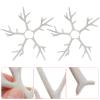 Alasum 5 Pairs White Faux Deer Antler Christmas Decor DIY Accessories Realistic Flocking Antlers for Handmade Hair Props Holiday Craft Materials view 4