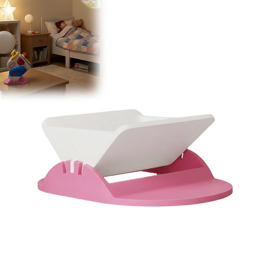 Stand Compatible with Little Tikes Story Dream Machine | 3-Angle Adjustable | Stable Base for Secure Tilt | Compact Space-Saving Design | Easy Tool-Free Adjustment (Pink)