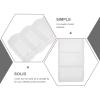 CVUTOVO 2pcs Portable Poker Chip Case Clear Plastic Storage Box with Lid Transparent Organizer for Chips with Large Capacity and Compartment Design for Easy Classification view 3