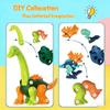 Bantroplis Take Apart Dinosaur Toys, STEM Educational Construction Building Toy, Dinosaurs Ideal Birthday, Christmas for 3-8 Year Old Boys and Girls (3 Dinosaurs+1 Black Car+1 Drill) view 3