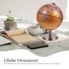 CVUTOVO Rotatable Decorative Terrestrial Globe with Sturdy Base European Luxury Style Geography Globe for Home Office Classroom Stable Desktop Adornment for Explorers and Teaching Aid view 3
