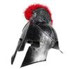 BESPORTBLE Roman Warrior Helmet with Plumes Lightweight Soldier Helmet for Cosplay Party Medieval Roman Costume Accessory for Fancy Dress Role-playing Carnivals and Holiday Events view 1