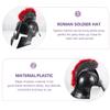 BESPORTBLE Roman Warrior Helmet with Plumes Lightweight Soldier Helmet for Cosplay Party Medieval Roman Costume Accessory for Fancy Dress Role-playing Carnivals and Holiday Events view 2