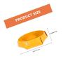 Abaodam PU Dice Tray for Table Games Large Foldable Yellow Dice Storage Holder Party Tray Organizer with Snap Corners Easy to Clean and Portable view 2