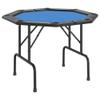 Casafoyer 8-Player Folding Poker Table Blue 42.5"x42.5"x29.5" view 1