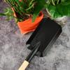 HOOTNEE 2Pcs Outdoor Flower Planting Shovel with Oak Handles Creative Gardening Trowels for Weeding Transplanting and Sandbox Play Black view 2