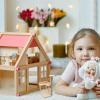 1:12 Cat Climbing Frame Model  Miniature Doll House Furniture Piece, Handmade Scenery Decor, Realistic Pet Play Structure, Lightweight Display Toy | Cat Tree Accessory for Doll House Farm Animal Sets view 3