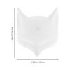 Abaodam 2pcs Matte White Blank Fox Masks for DIY Painting Unpainted Plastic Animal Face Masks with Nonslip Surface for Crafting Fox Cosplay Accessories view 2